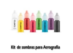 Kit de 8 sombras  para Aerografia Profesional